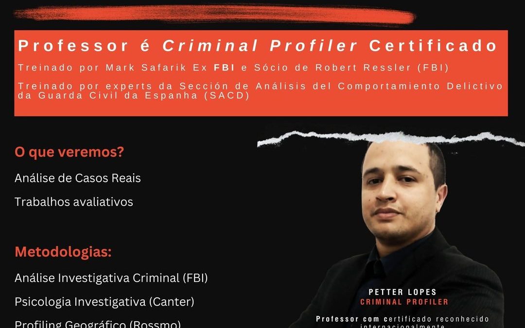 Curso Criminal Profiling: Aprenda as Técnicas de Investigação Profissional